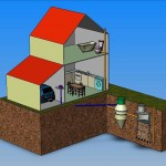 схема монтажа канализации частного дома